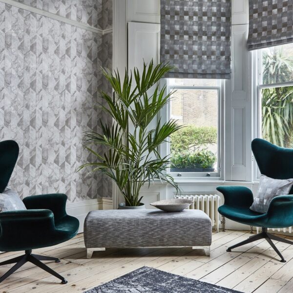 Chisel Wallpaper - Pewter from