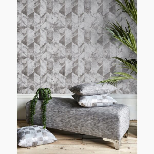 Chisel Wallpaper - Pewter from