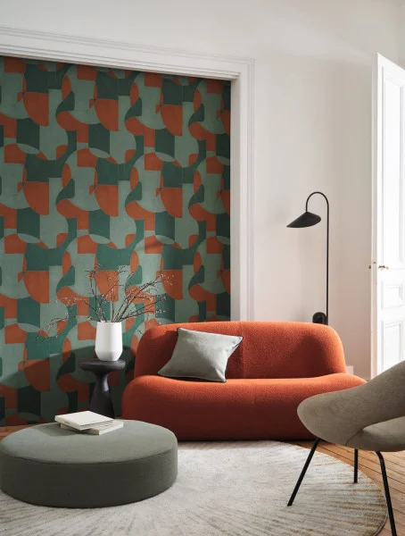 Op'art Wallpaper - Beige / Or by Op'art Wallpaper - Beige / Or from