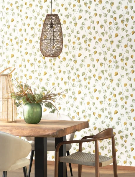 Lanternes Wallpaper - Bleu Indigo by Lanternes Wallpaper - Bleu Indigo from