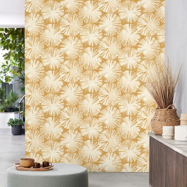 Nenuphar Wallpaper - Beige Lin by Nenuphar Wallpaper - Beige Lin from