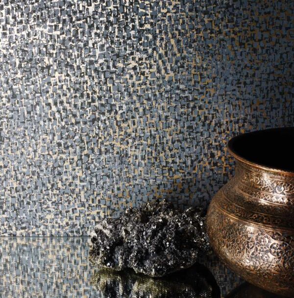 Tessarae Wallpaper - Taupe / Metallic Pale Bronze from