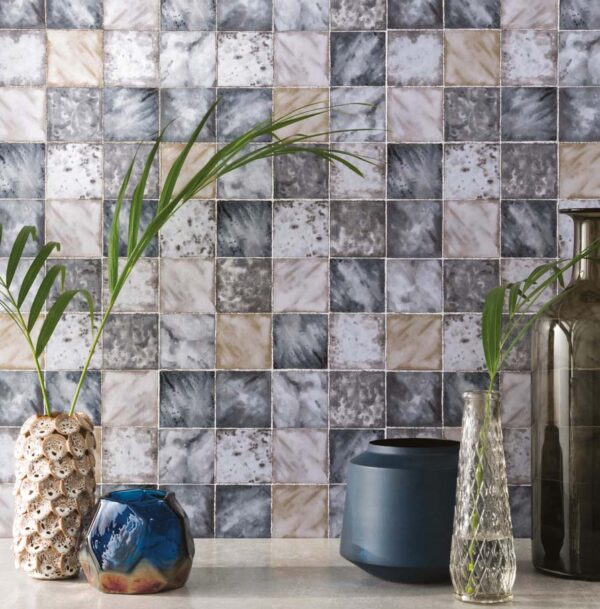 Hammam Wallpaper - Blue by Hammam Wallpaper - Blue from