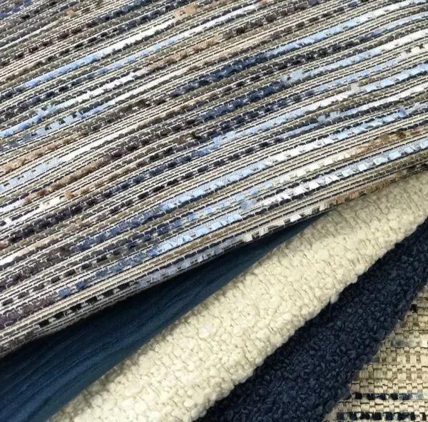 Wave Fabric - Ivory / Gold / Coral by Wave Fabric - Ivory / Gold / Coral from