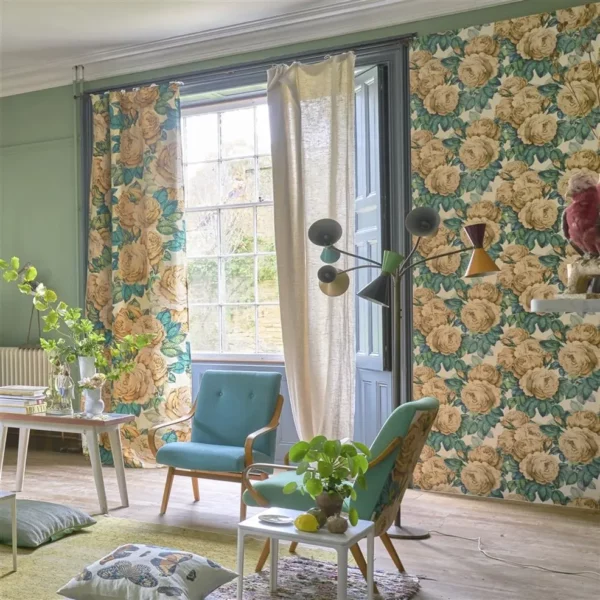 The Rose Fabric - Sepia from