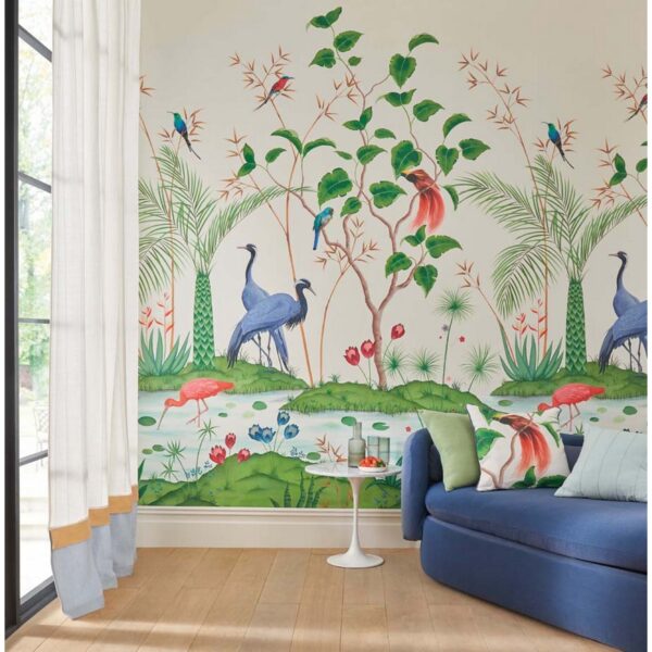 Mirage Wallpaper - Ivory Grasscloth by Mirage Wallpaper - Ivory Grasscloth from