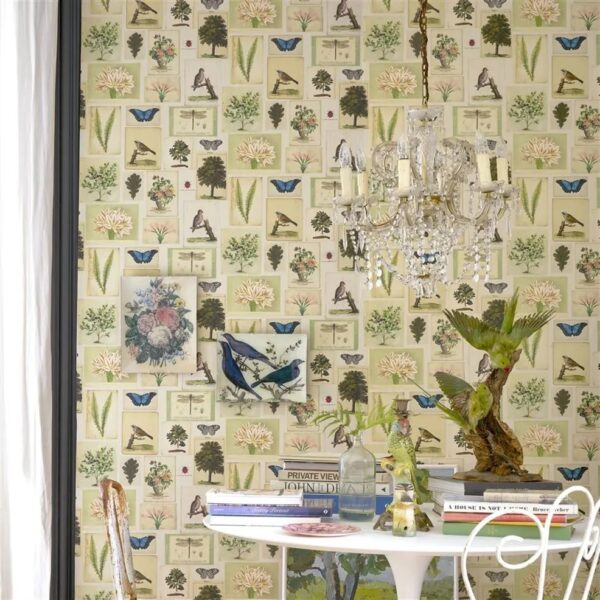 Flora and Fauna Wallpaper - Parchment by Flora and Fauna Wallpaper - Parchment from