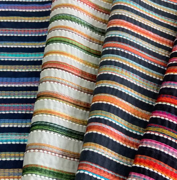 Kandy Fabric - Terracotta / Charcoal by Kandy Fabric - Terracotta / Charcoal from