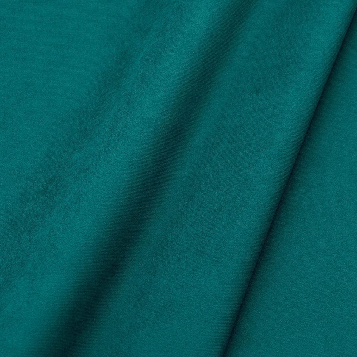 Moleskin III Fabric - Petrol by blue plain velvet-chenille fabric from Linwood Fabrics