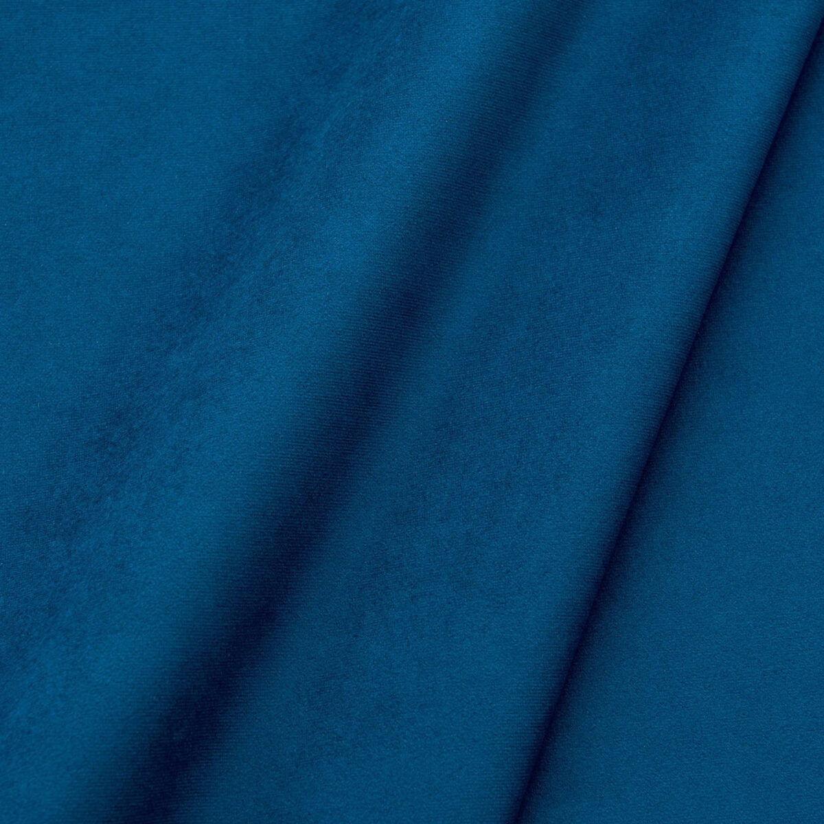 Moleskin III Fabric - Sapphire by blue plain velvet-chenille fabric from Linwood Fabrics
