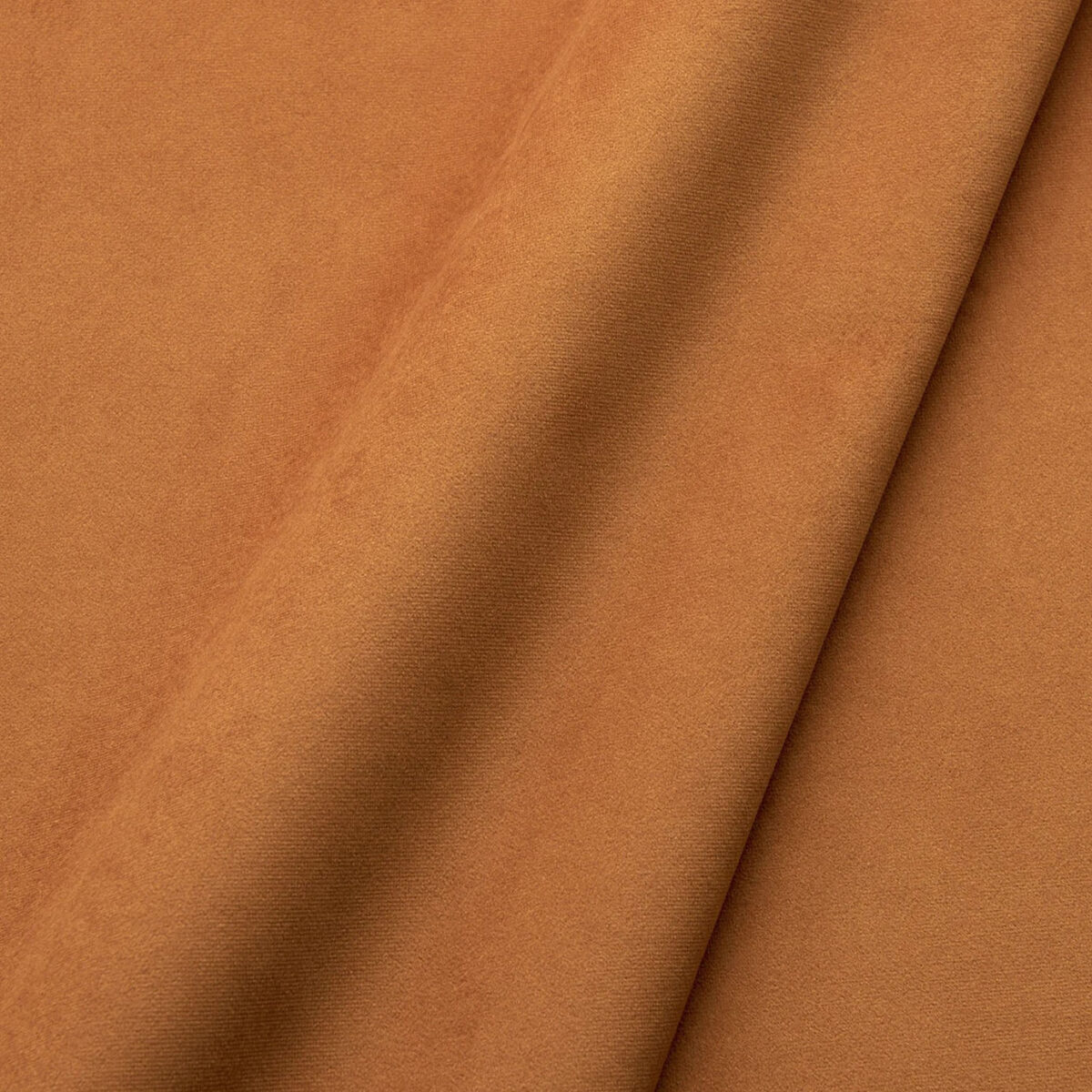 Moleskin III Fabric - Turmeric by orange plain velvet-chenille fabric from Linwood Fabrics