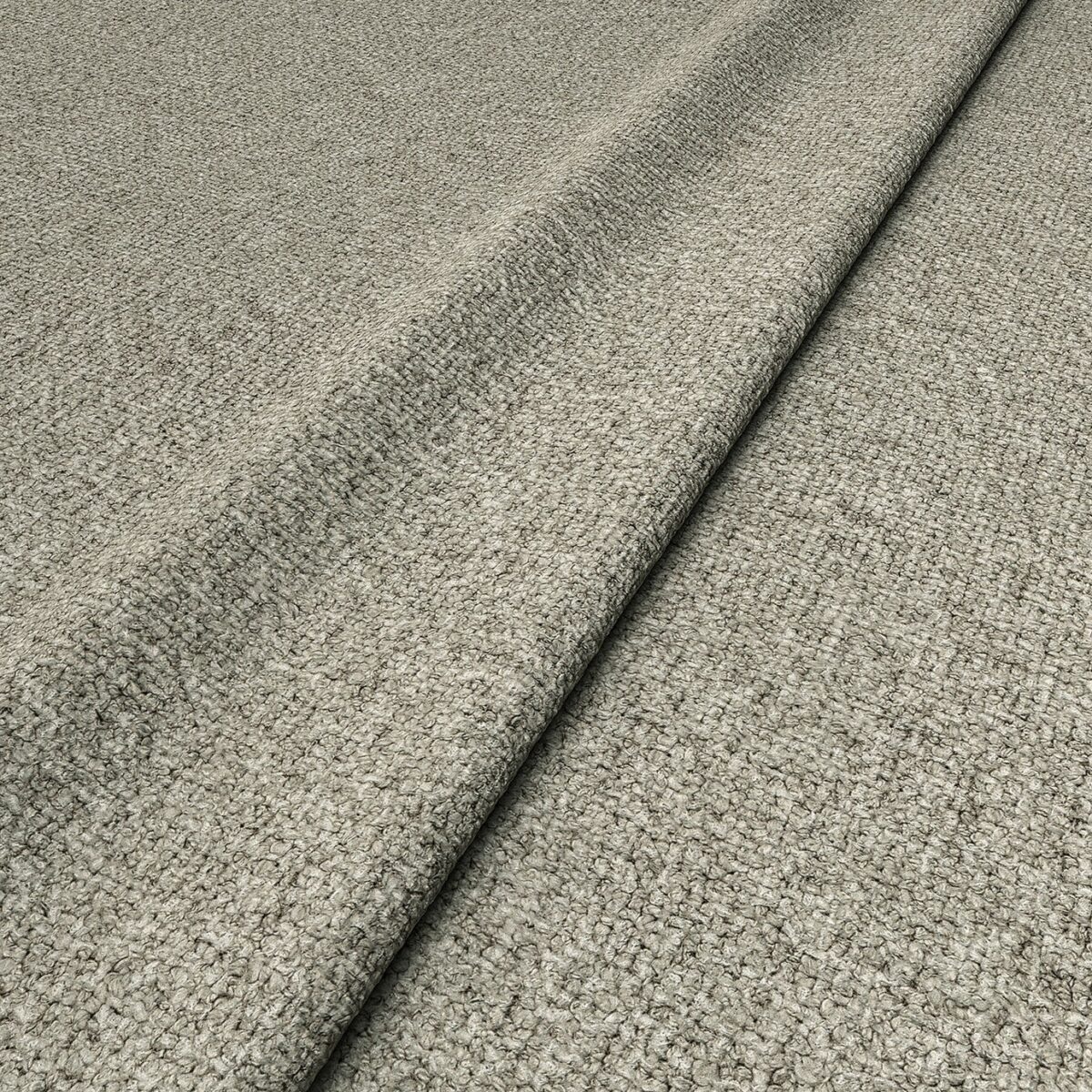Sienna Fabric - Aluminium by black-grey plain woven fabric from Linwood Fabrics