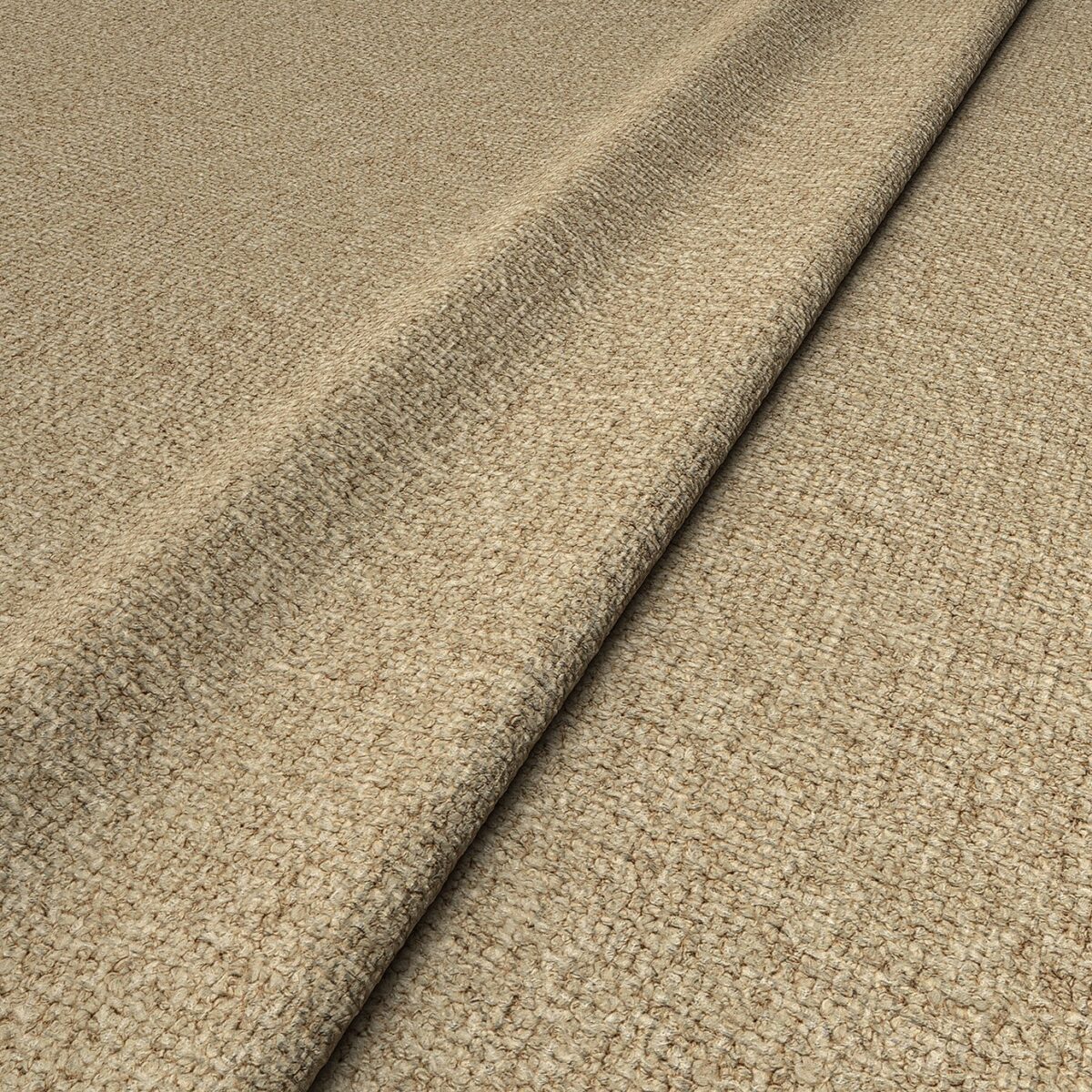 Sienna Fabric - Fudge by neutral plain woven fabric from Linwood Fabrics