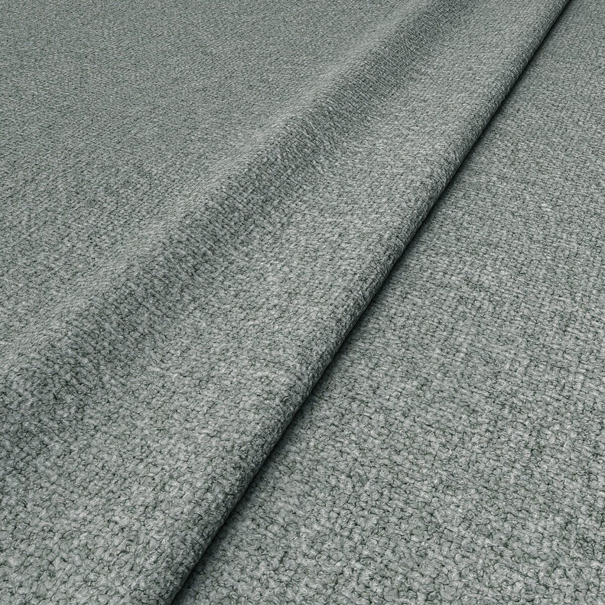 Sienna Fabric - Blue Stone by black-grey plain woven fabric from Linwood Fabrics