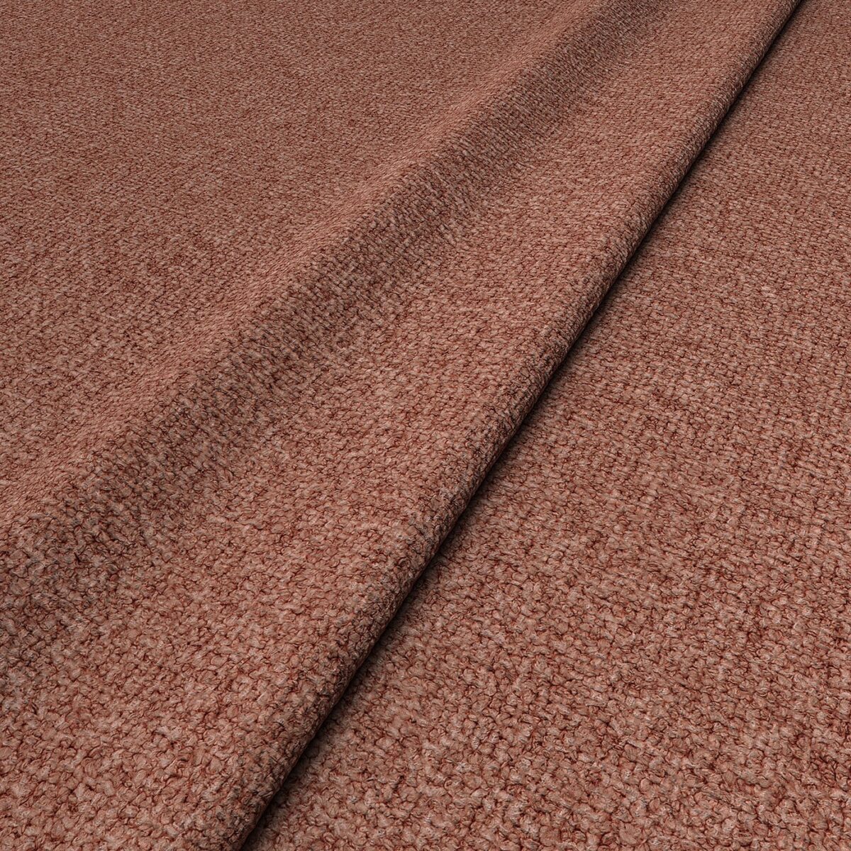 Sienna Fabric - Rose by red plain woven fabric from Linwood Fabrics