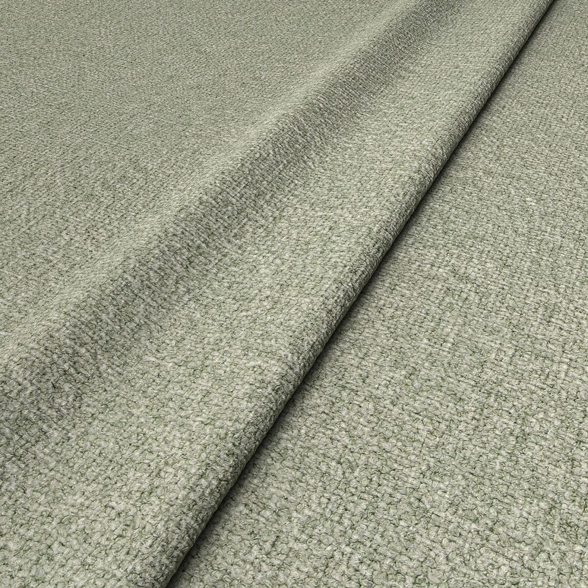 Sienna Fabric - Seasalt by green plain woven fabric from Linwood Fabrics