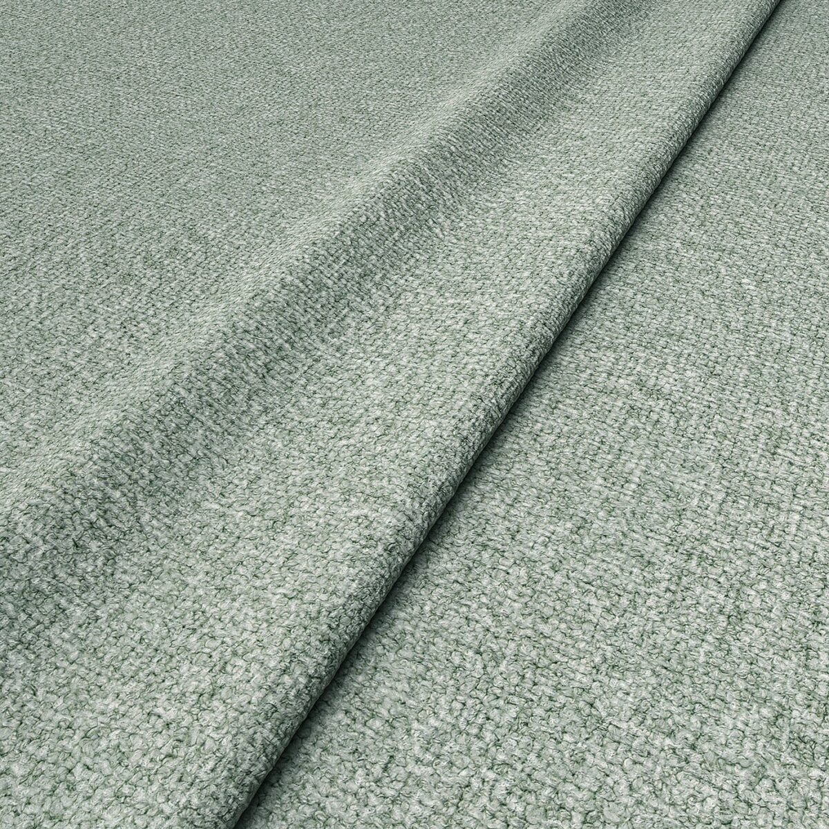 Sienna Fabric - Mineral by blue plain woven fabric from Linwood Fabrics