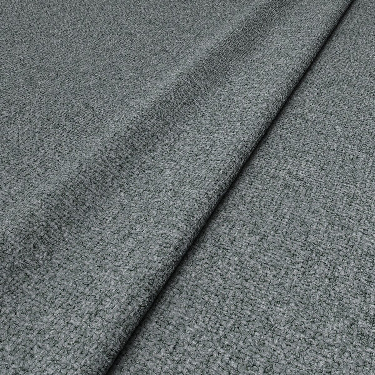 Sienna Fabric - Steel Blue by black-grey plain woven fabric from Linwood Fabrics
