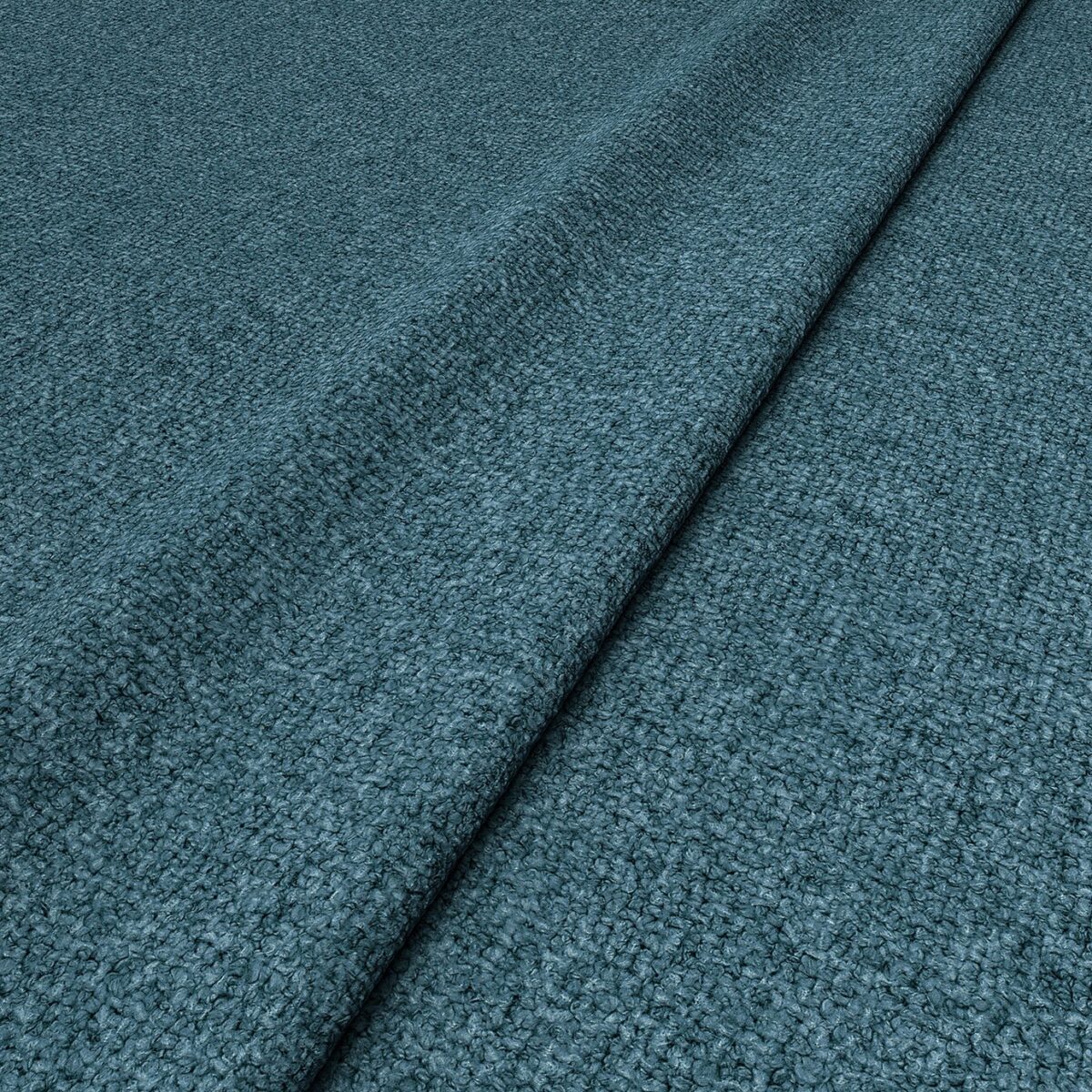 Sienna Fabric - Sapphire by blue plain woven fabric from Linwood Fabrics