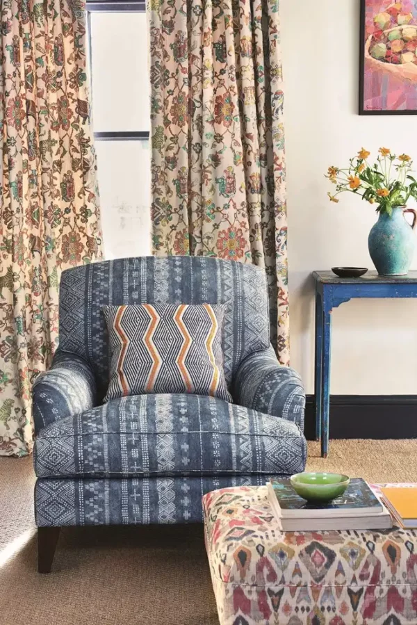 Zhiri Fabric - Blue by Zhiri Fabric - Blue from