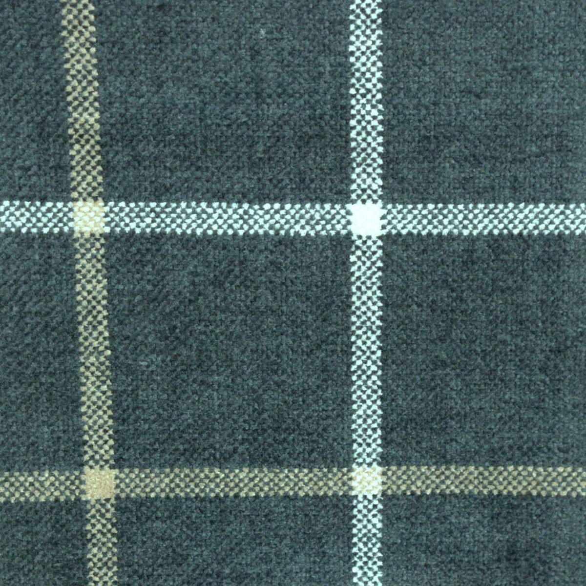Lana Window Pane Fabric - Granite by black-grey checked woven fabric from Cristina Marrone
