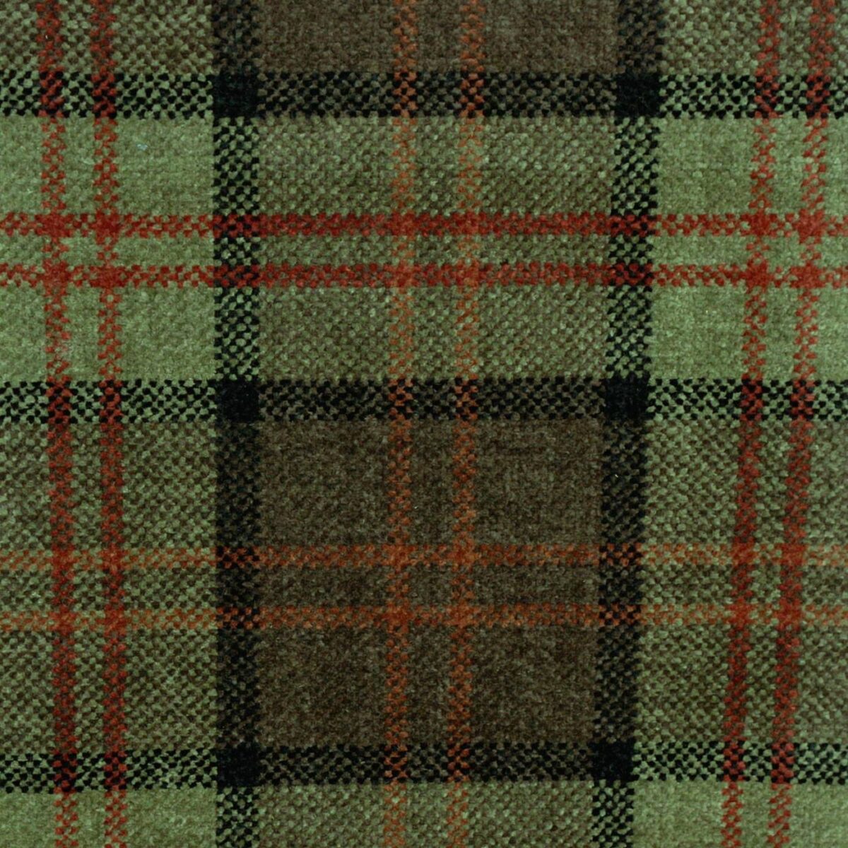 Lana Plaid Fabric - Moss by Lana Plaid Fabric - Moss from