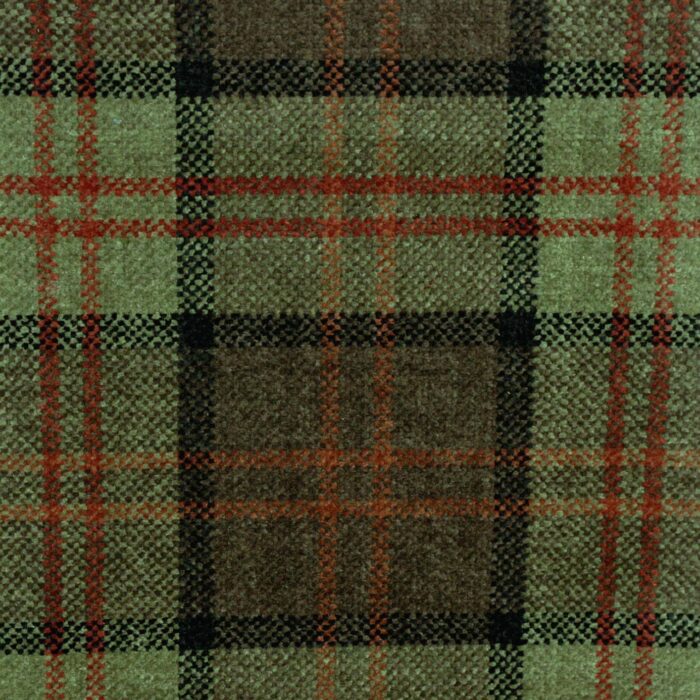 Lana Plaid Fabric - Moss swatch
