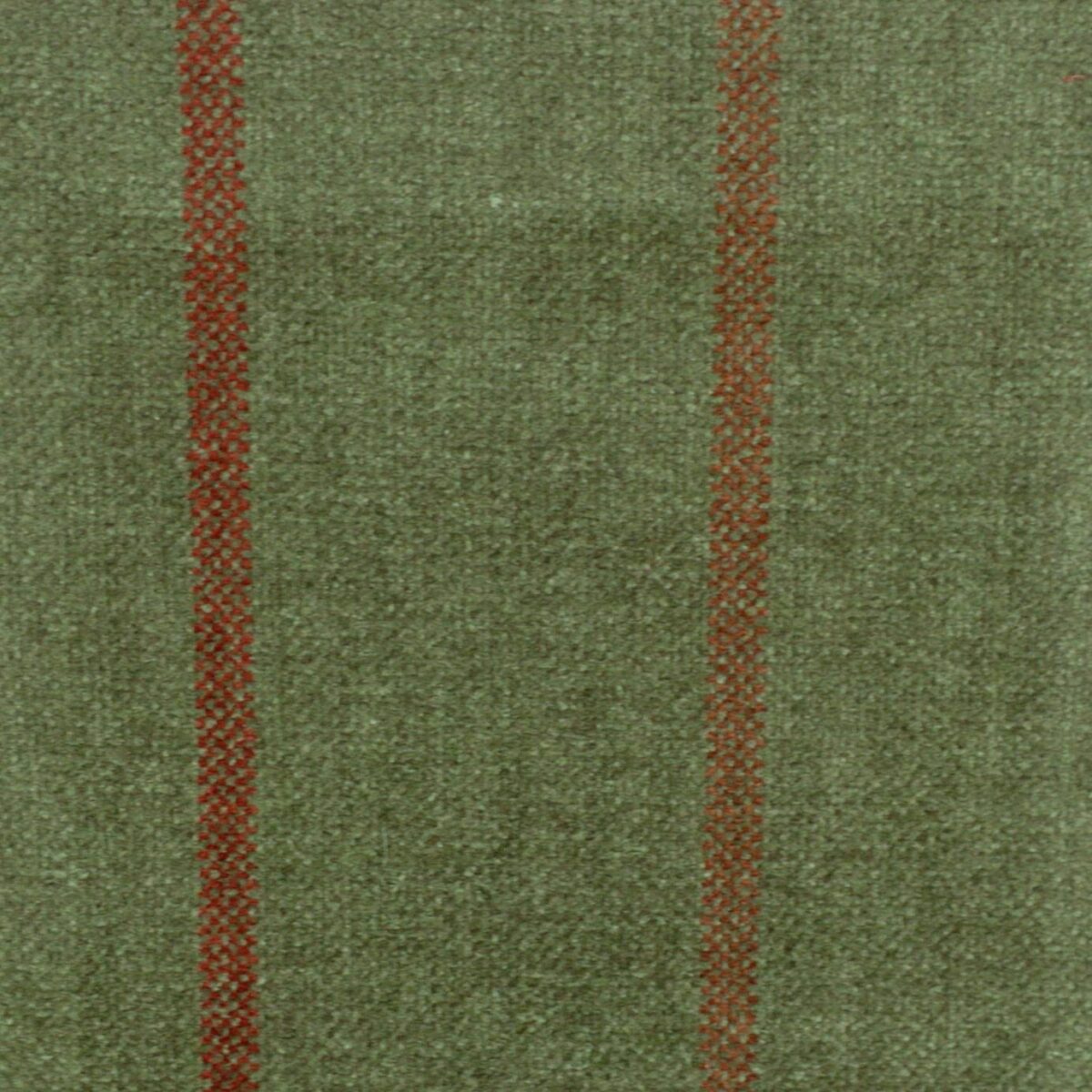 Lana Stripe Fabric - Moss by green striped woven fabric from Cristina Marrone