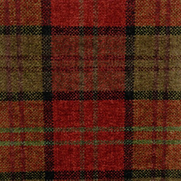Lana Plaid Fabric - Claret by Lana Plaid Fabric - Claret from