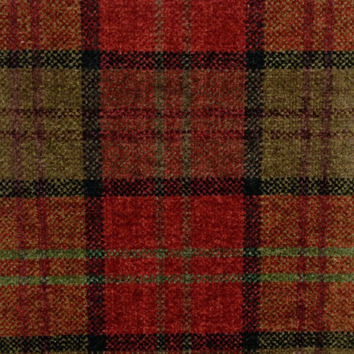 Lana Plaid Fabric - Claret swatch