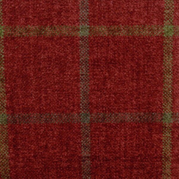 Lana Window Pane Fabric - Claret from