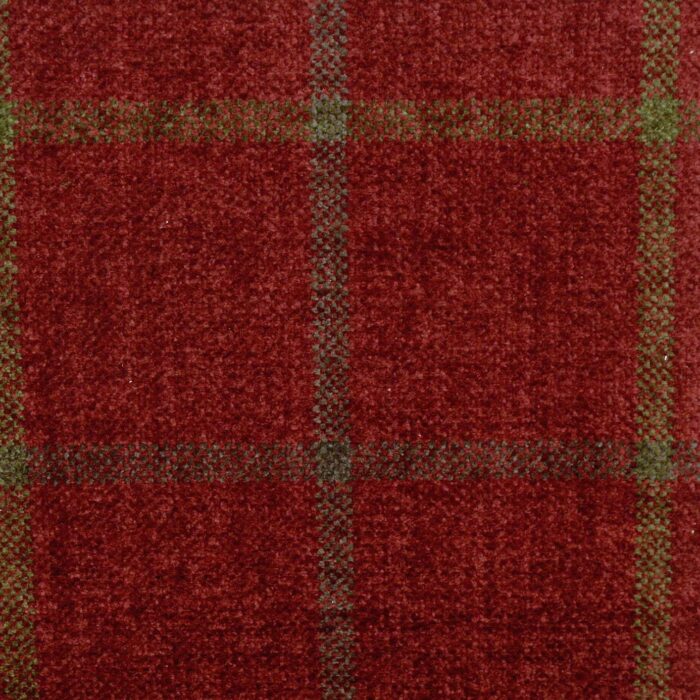 Lana Window Pane Fabric - Claret swatch