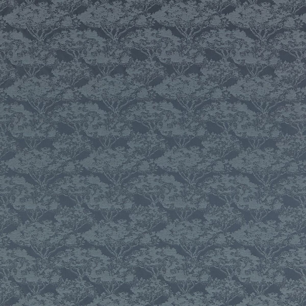 Kumo Fabric - Twilight by blue botanical jacquard fabric from iLiv