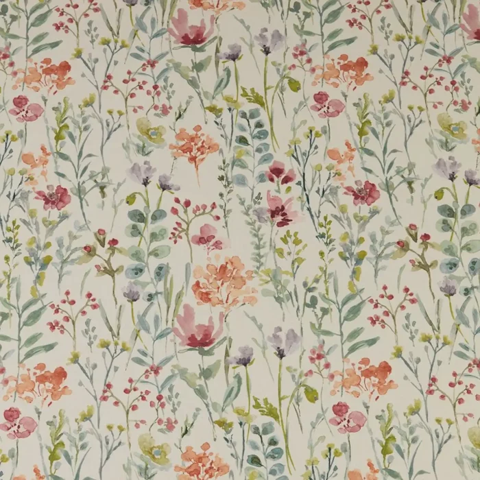 Wild Flowers Fabric - Clementine swatch