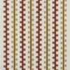 red geometric embroideried fabric from William Yeoward