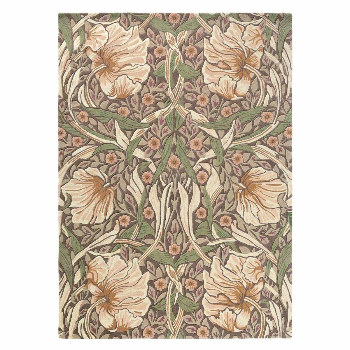 William Morris & Co Pimpernel Rug Aubergine (Select Size) by William Morris & Co Pimpernel Rug Aubergine (Select Size) from