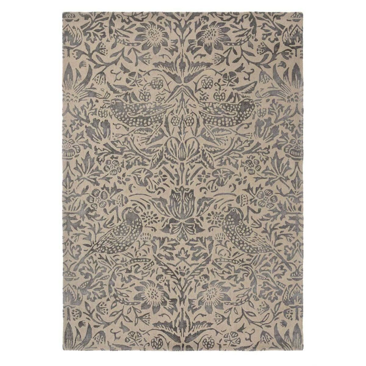 William Morris & Co Pure Strawberry Thief Rug Ink (Select Size) by William Morris & Co Pure Strawberry Thief Rug Ink (Select Size) from