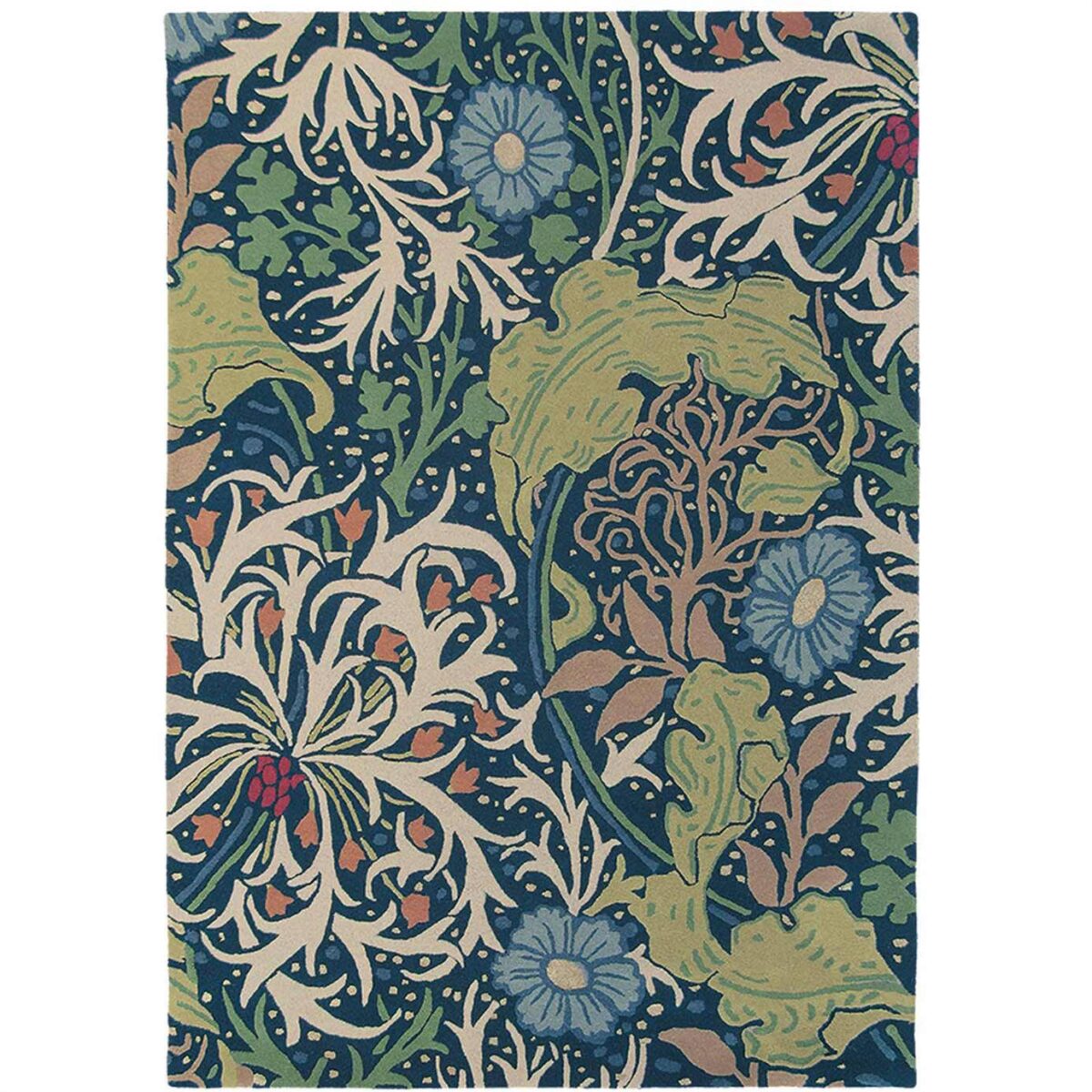 William Morris & Co Seaweed Rug Ink (Select Size) by William Morris & Co Seaweed Rug Ink (Select Size) from