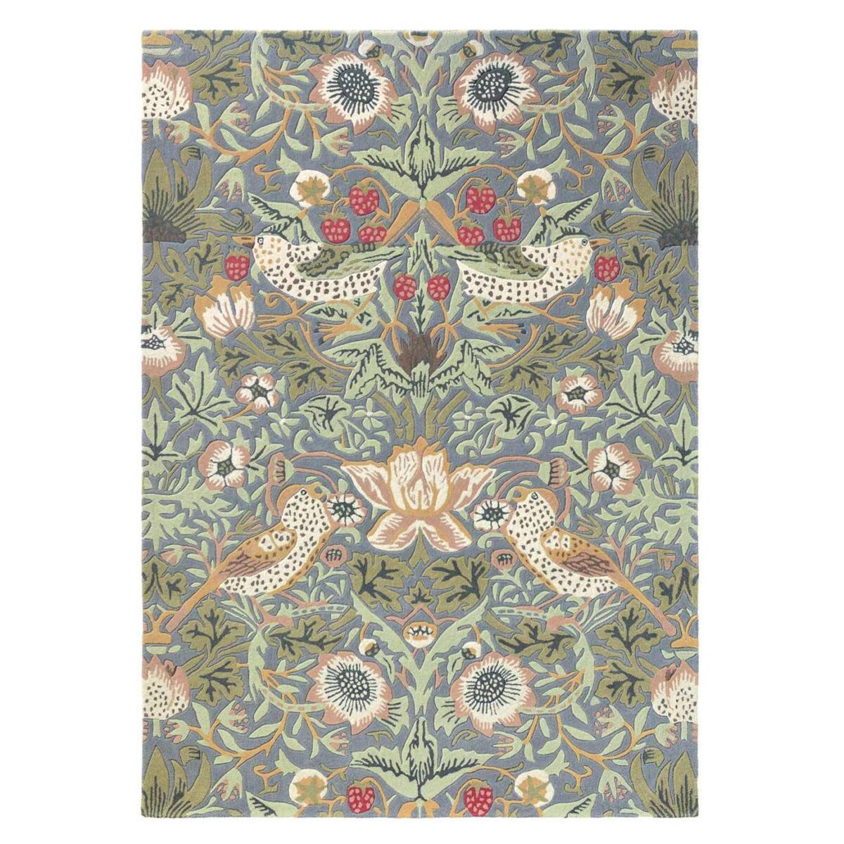William Morris & Co Strawberry Thief Rug Slate (Select Size) by William Morris & Co Strawberry Thief Rug Slate (Select Size) from