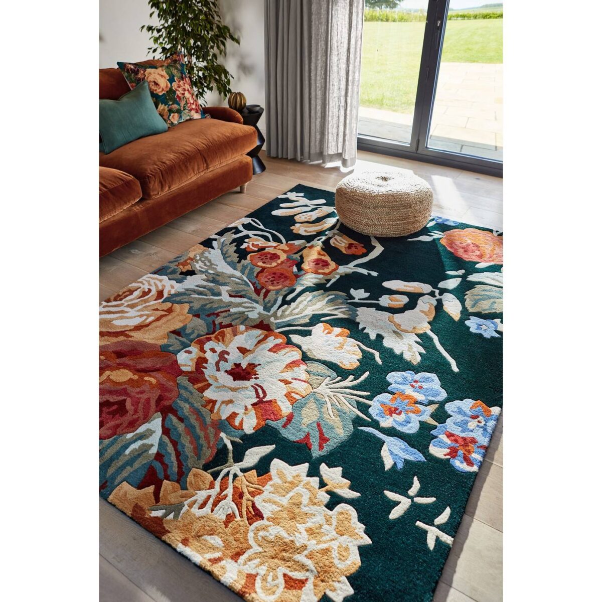 Sanderson Stapleton Park Rug Rosewood (Select Size) by Sanderson Stapleton Park Rug Rosewood (Select Size) from