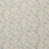 blue botanical embroideried fabric from Clarke & Clarke