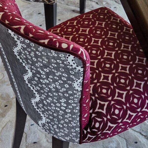 Brocatello Fabric - Steel by Brocatello Fabric - Steel from