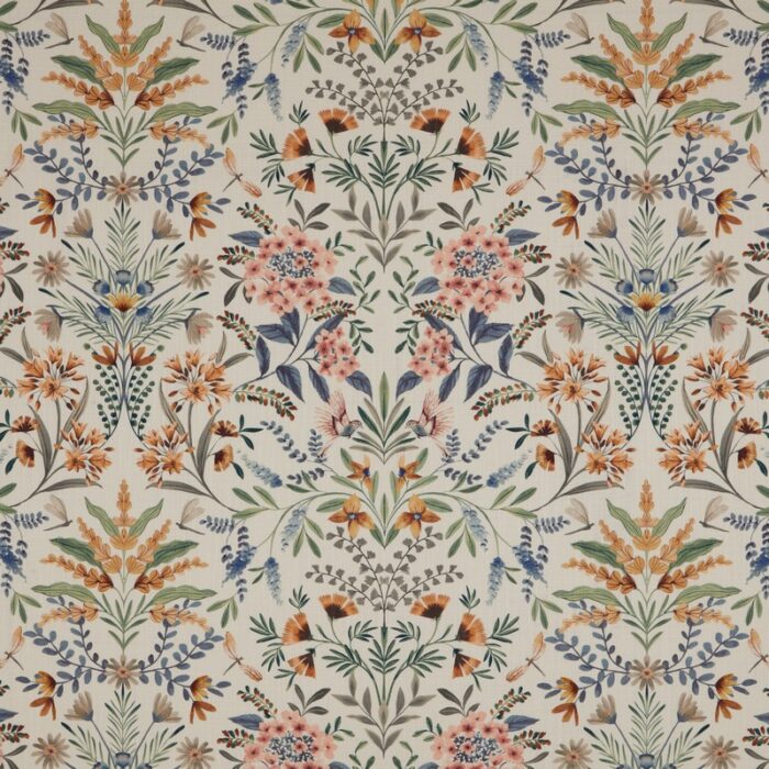 Jardine Fabric - Chalk Blue swatch