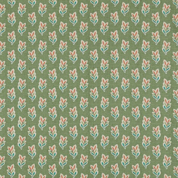 Lalita Fabric - Canopy by black-grey botanical printed fabric from iLiv