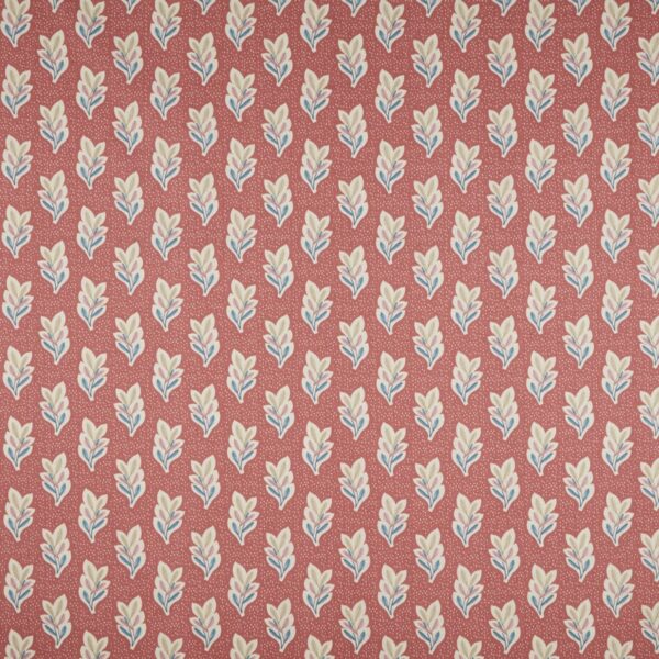 red botanical printed fabric from iLiv