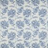 blue botanical embroideried fabric from iLiv