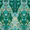 green botanical printed fabric from iLiv