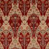 red botanical printed fabric from iLiv