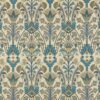 blue botanical woven fabric from iLiv