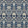 blue botanical woven fabric from iLiv